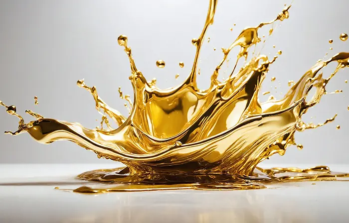 Dynamic Gold Splash Art Texture image